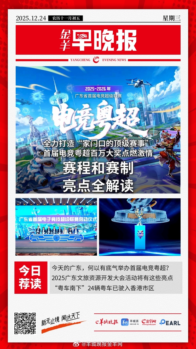 #金羊早晚报# 广东电竞新纪元：首届电竞粤超开赛在即，赛程赛制亮点全解读！今天的