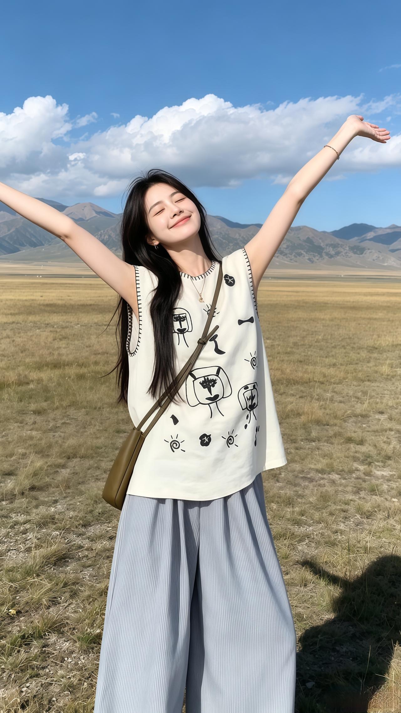 女生不费力的夏季穿搭 休闲穿搭韩系穿搭 穿搭 ootd穿搭