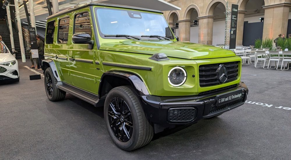 G 580 EQ 的新功能：新色Aquamint uni（免费）可选22千瓦交流