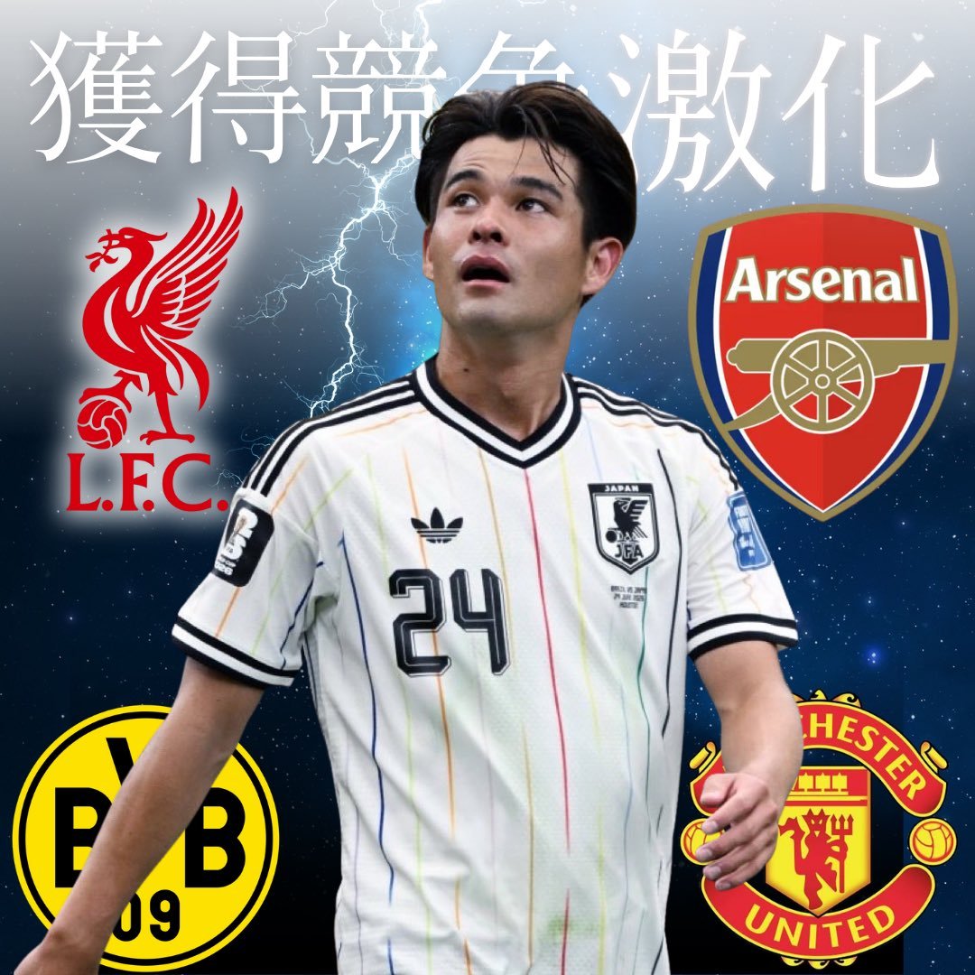サッカー日本代表移籍情報 【日本足坛新纪录？佐野海舟受欧洲豪门争夺🔥】据报道，