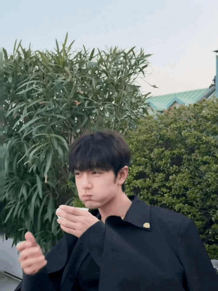 巨星下班转动图肖战米兰时装周