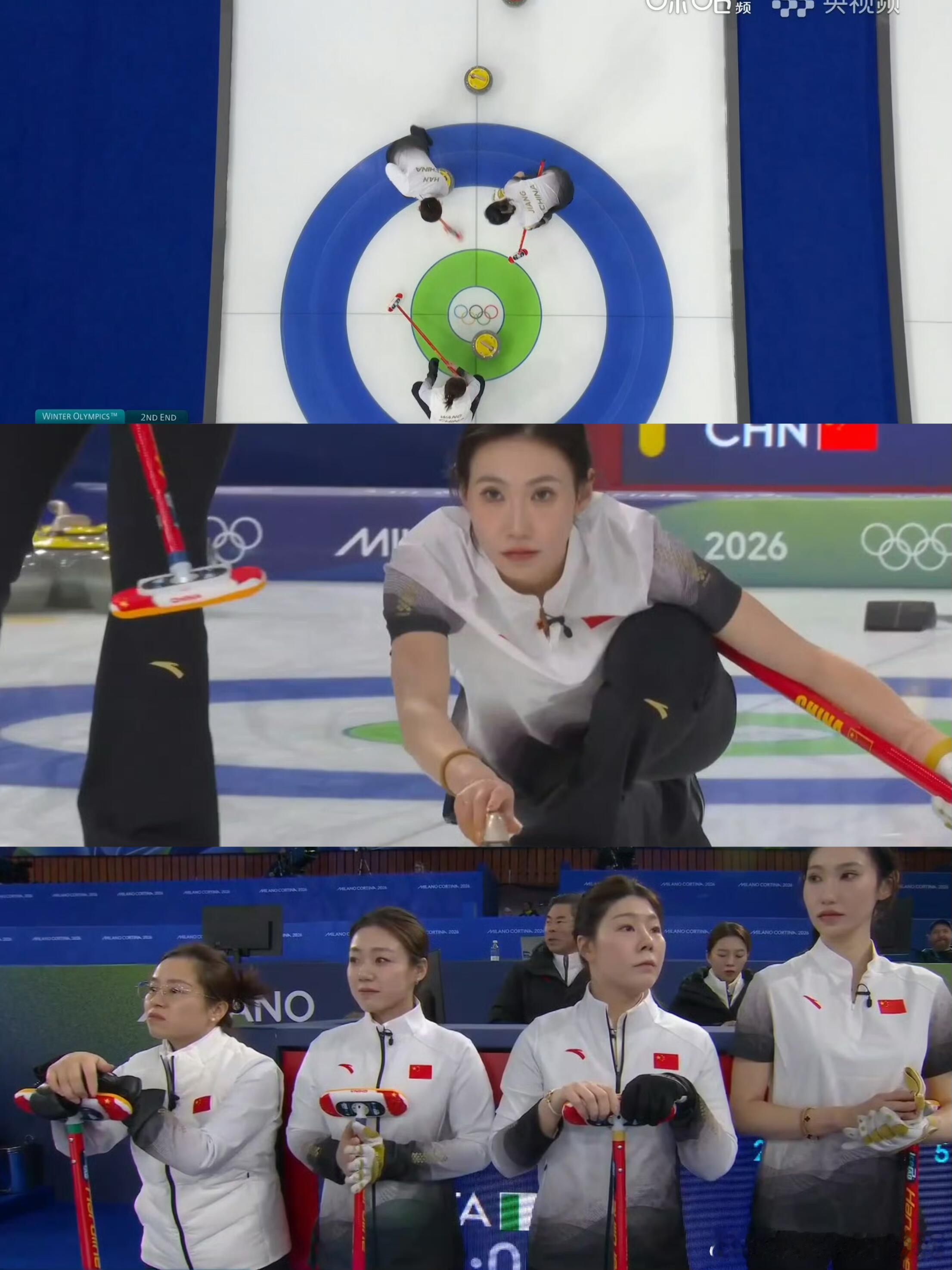 中国冰壶女队将迎战美国队中国冰壶女队有着强大的心脏！8-7战胜意大利，相信接下来