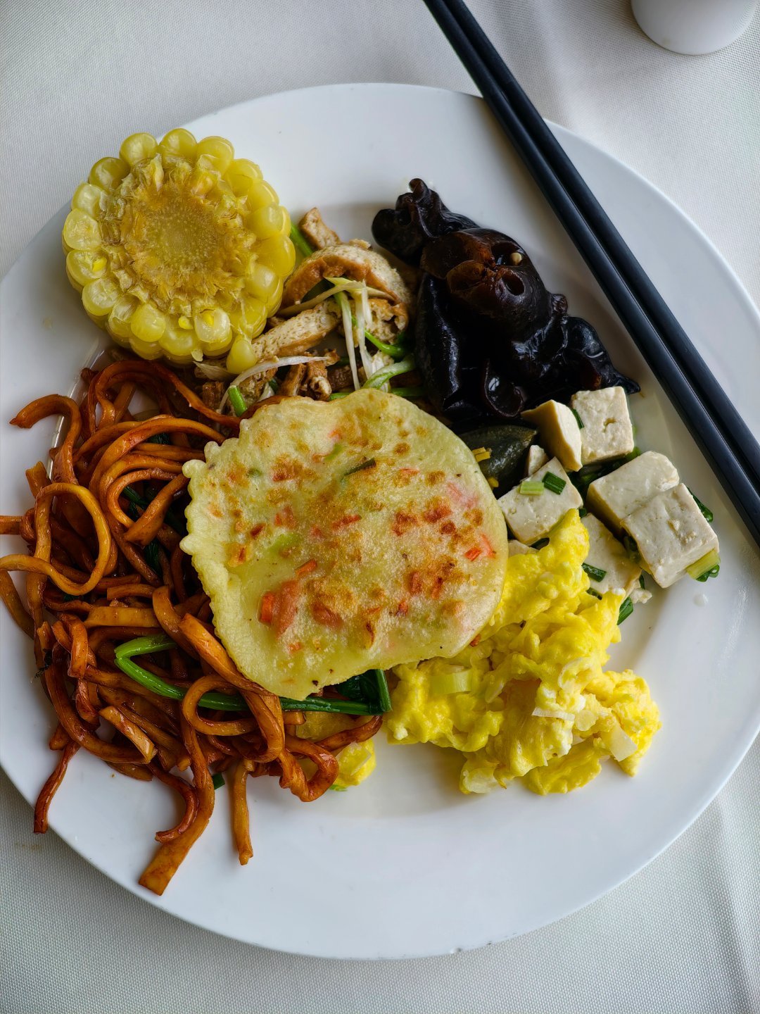 来感受下大山东的早餐牛肉随便加，嘻嘻