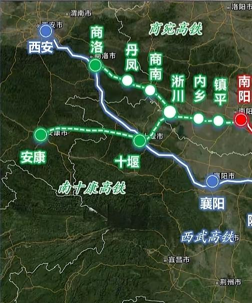 西合商洛–南阳段加速推进，宝汉、汉安十启动研究论证。三条高铁，全在秦巴山区，全是