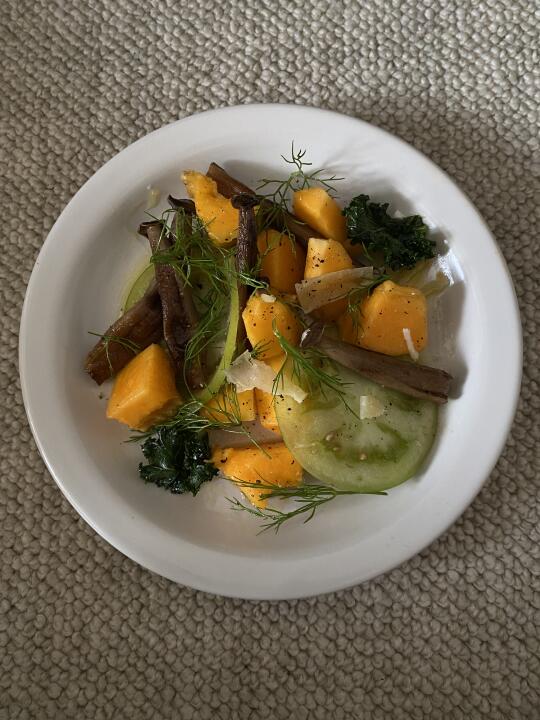 🍄菌菇酱木瓜𝚂𝚊𝚕𝚊𝚍 伦敦餐厅绝妙前菜