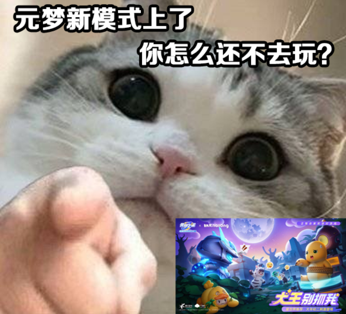 #元梦大王别抓我新玩法# 元梦新玩法:大王别抓我 x元梦新玩法:我遛着大王跑✓这