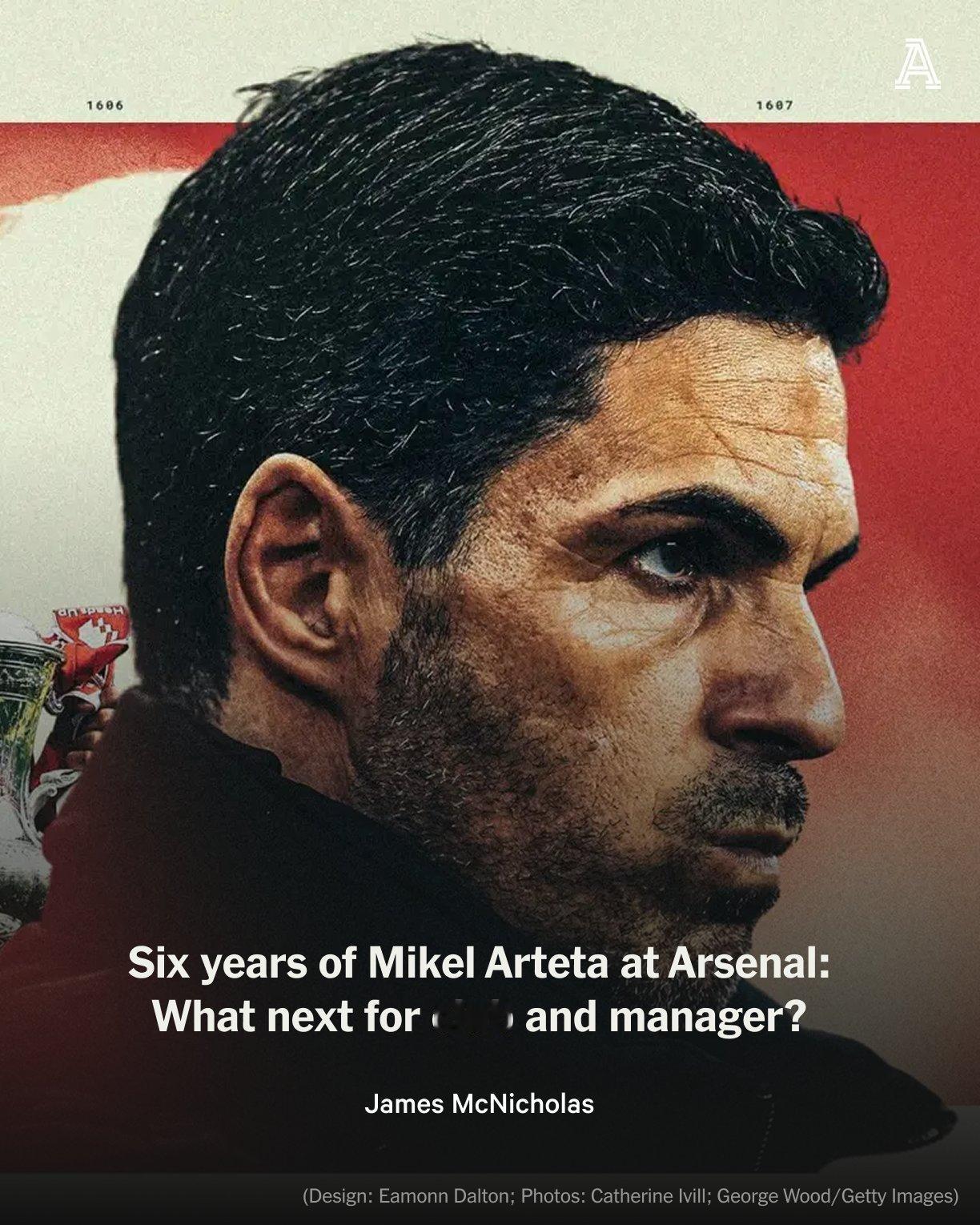 【合同要靠自己争取】迎战埃弗顿将是阿尔特塔执教阿森纳的六周年纪念，在赛前发布会，