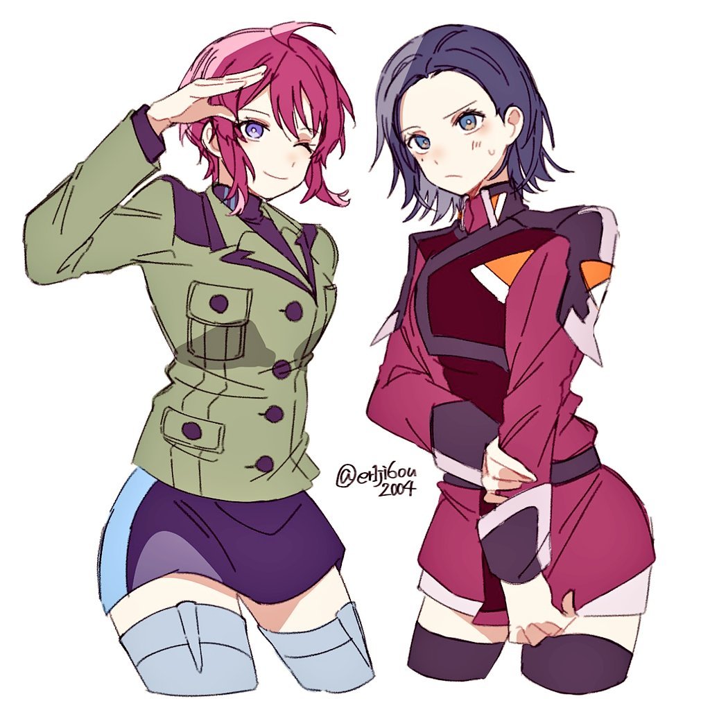 露娜玛利亚&小森换装（via えりじろう）高达模型[超话]高达模型 ​​​