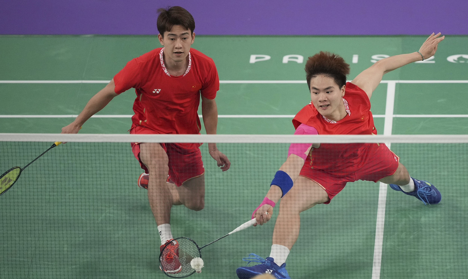 #梁王组合vs谢苏组合#梁伟铿/王昶2-1双杀谢定峰/苏伟译，晋级羽毛球男双决赛