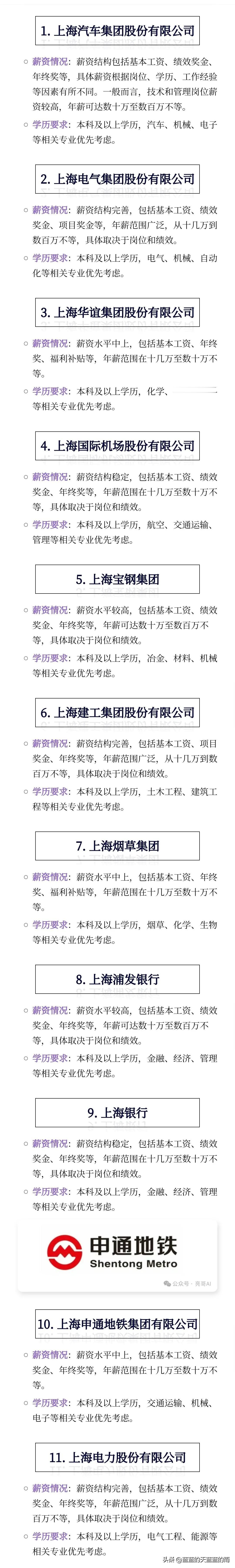 上海最值得加入的国企名单一览表，来了！速看