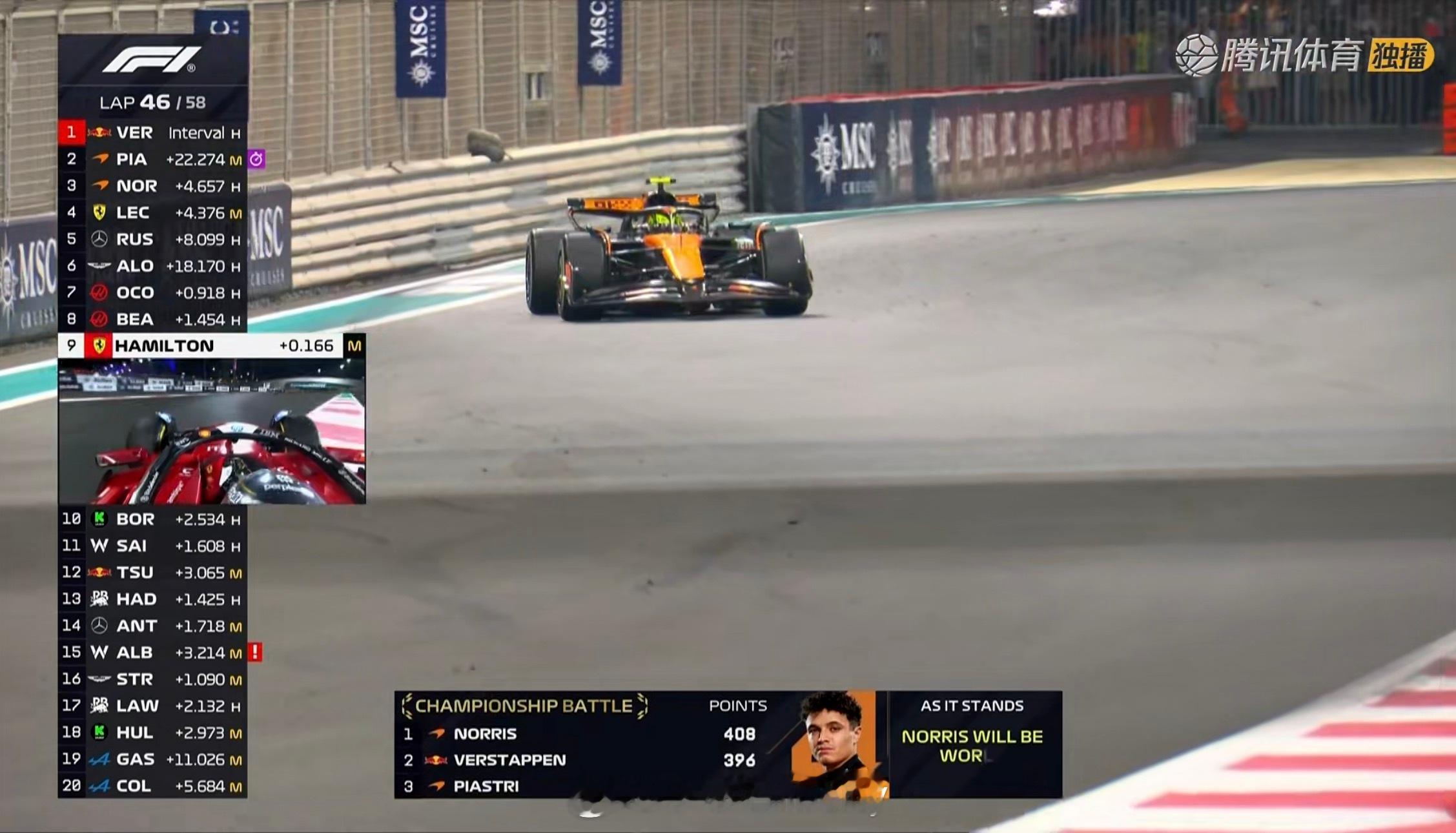 2025F1阿布扎比大奖赛 要是没有乐扣和潘子………收官战可太无聊了看来诺里斯稳