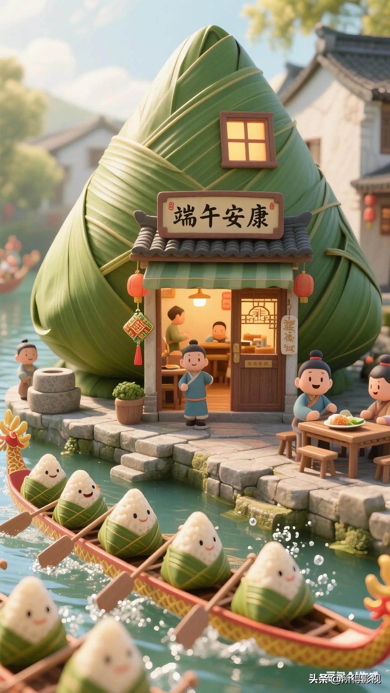 一年一端午，一岁一安康，愿你粽是快乐、粽是微笑、粽是喜悦、粽是好运、粽是成功，祝