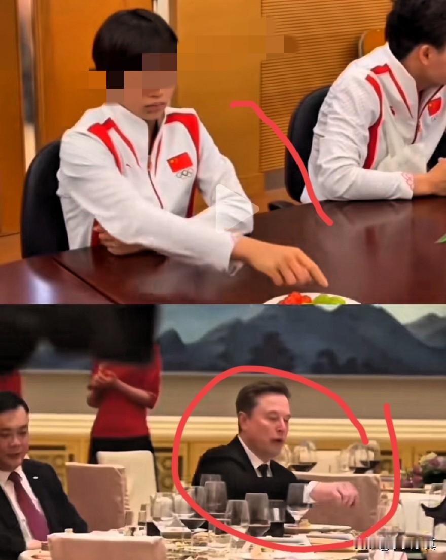在实力面前你就是规则，两个人的手法都一样，
近日马斯克在国宴的的一个举动让大家彻