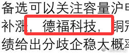 上周隔日计划加入的铜箔德福科技周五再次4%+历史新高，纳入计划后波一波50%+的