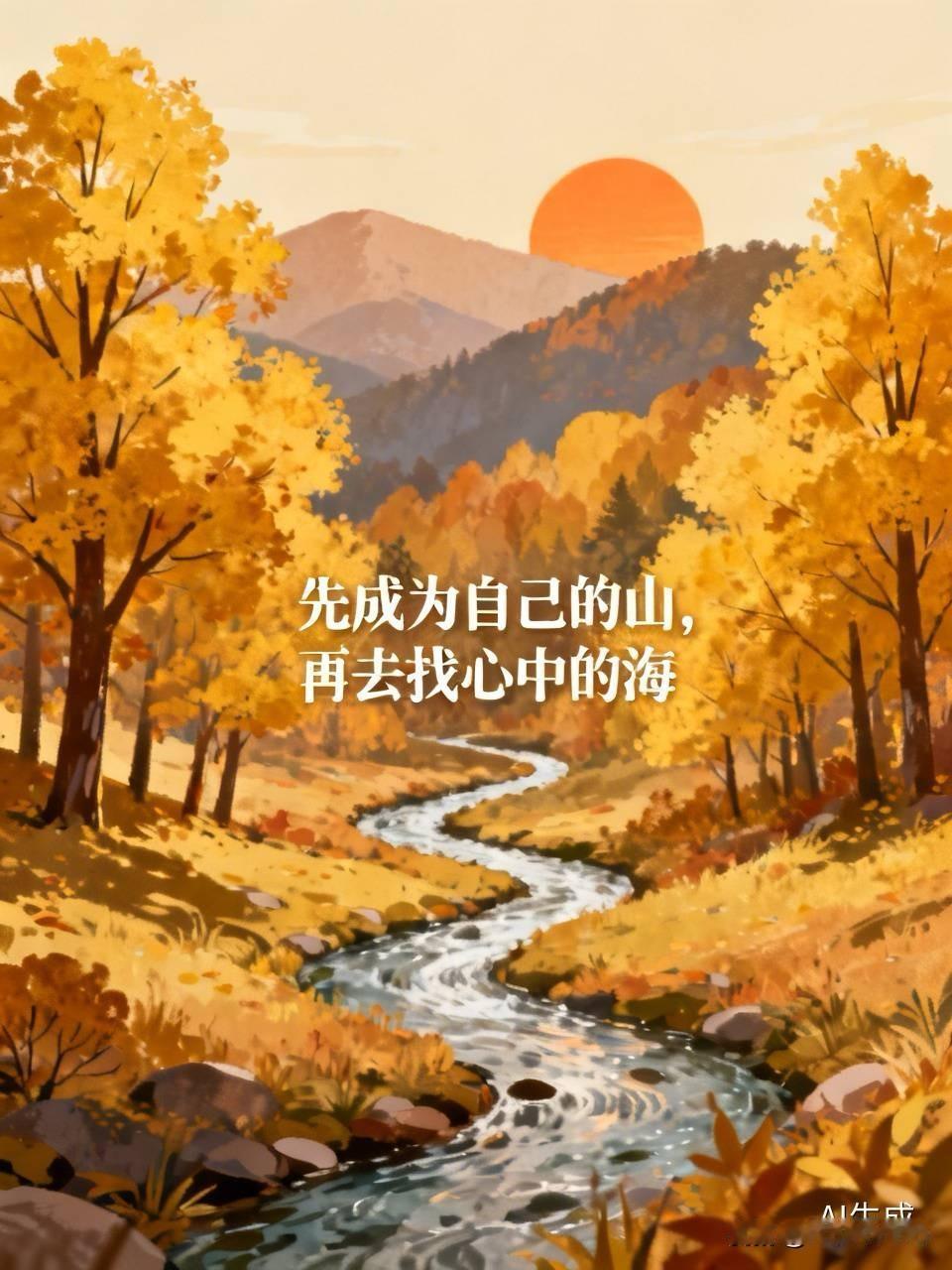 🌻 先成为自己的山，再去找心中的海。