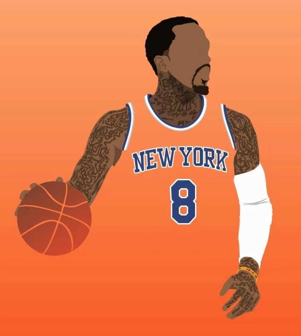 图中画的是哪一位前NBA球员？用一句话形容他是谁！ [doge][doge][d
