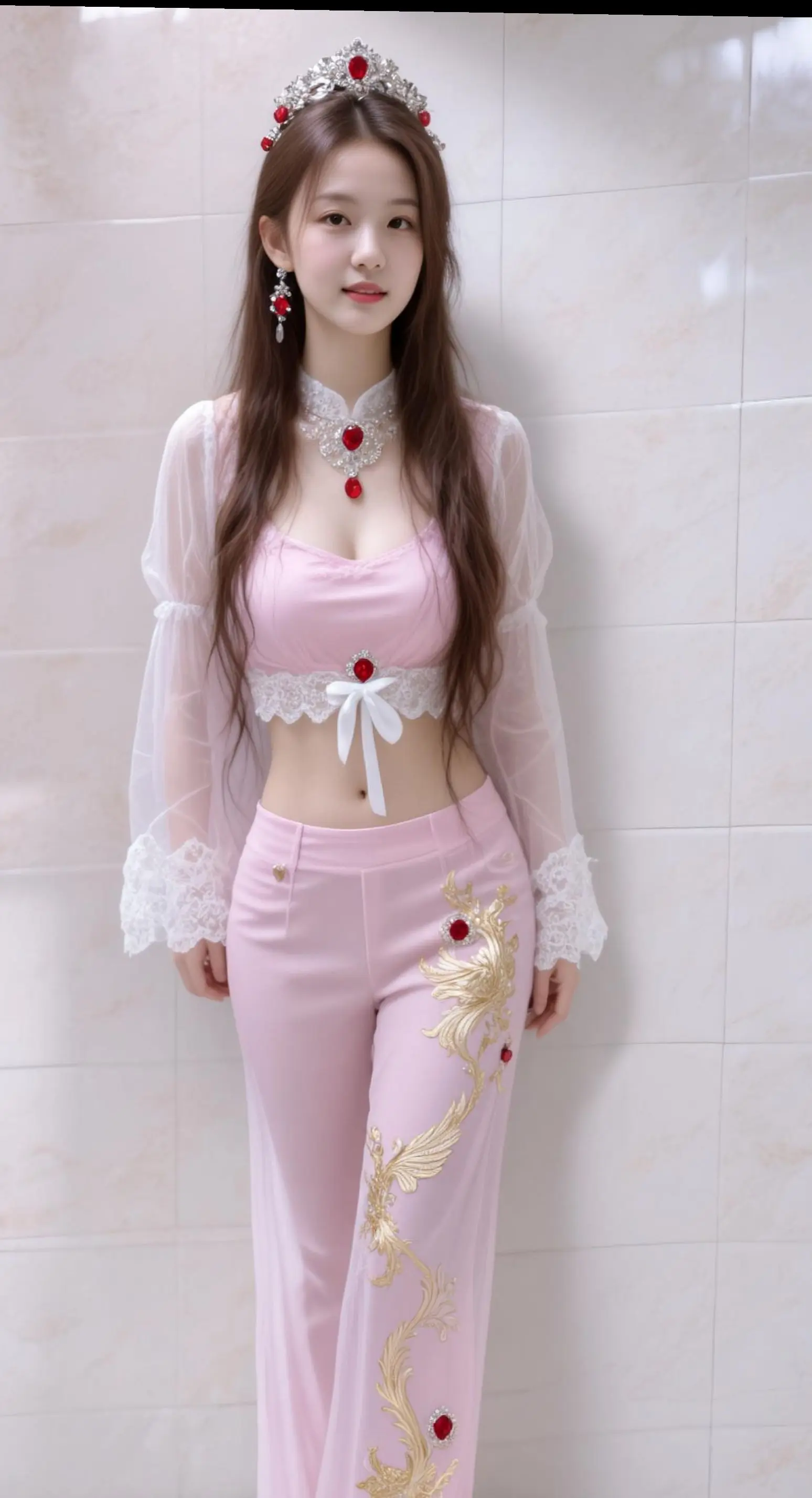 AI华丽轻纱写真 ai创作