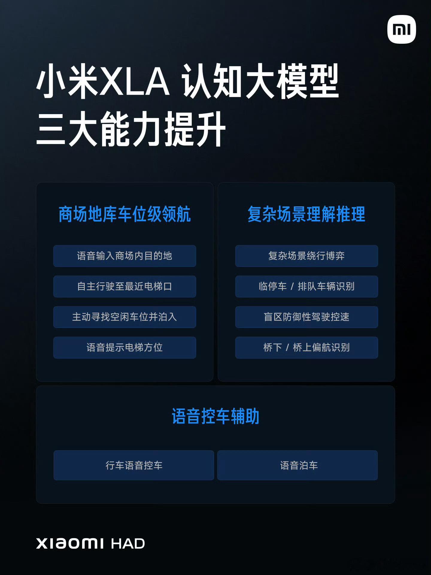 小米新SU7XLA大模型揭秘我们都知道新SU7交付及搭载全新升级「小米XLA认知