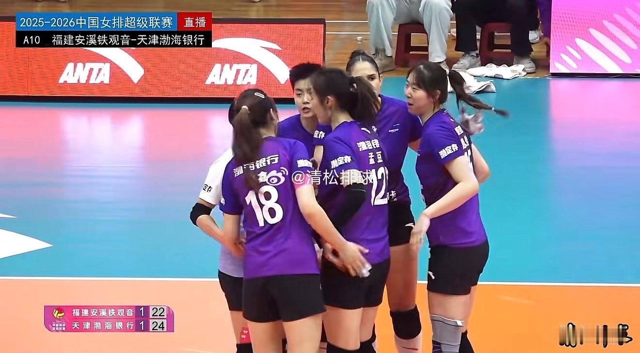 2025-2026中国女排超级联赛A级第十轮福建安溪铁观音vs天津渤海银行第三局