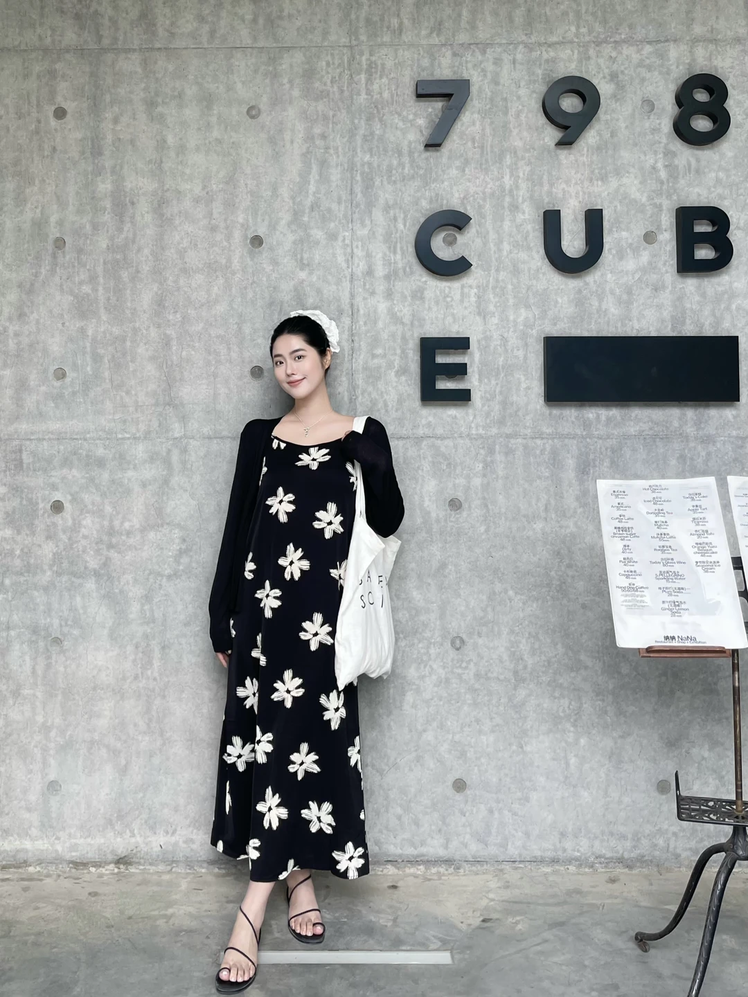 穿穿小衫➕印花裙🖤