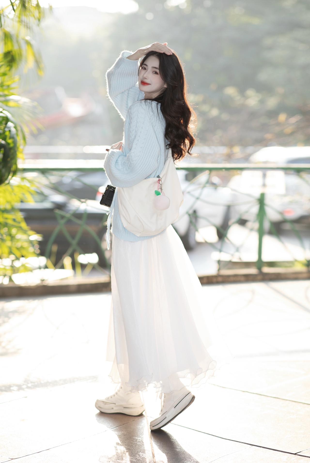 一眼心动baby蓝～可爱穿搭 甜美穿搭 小个子穿搭