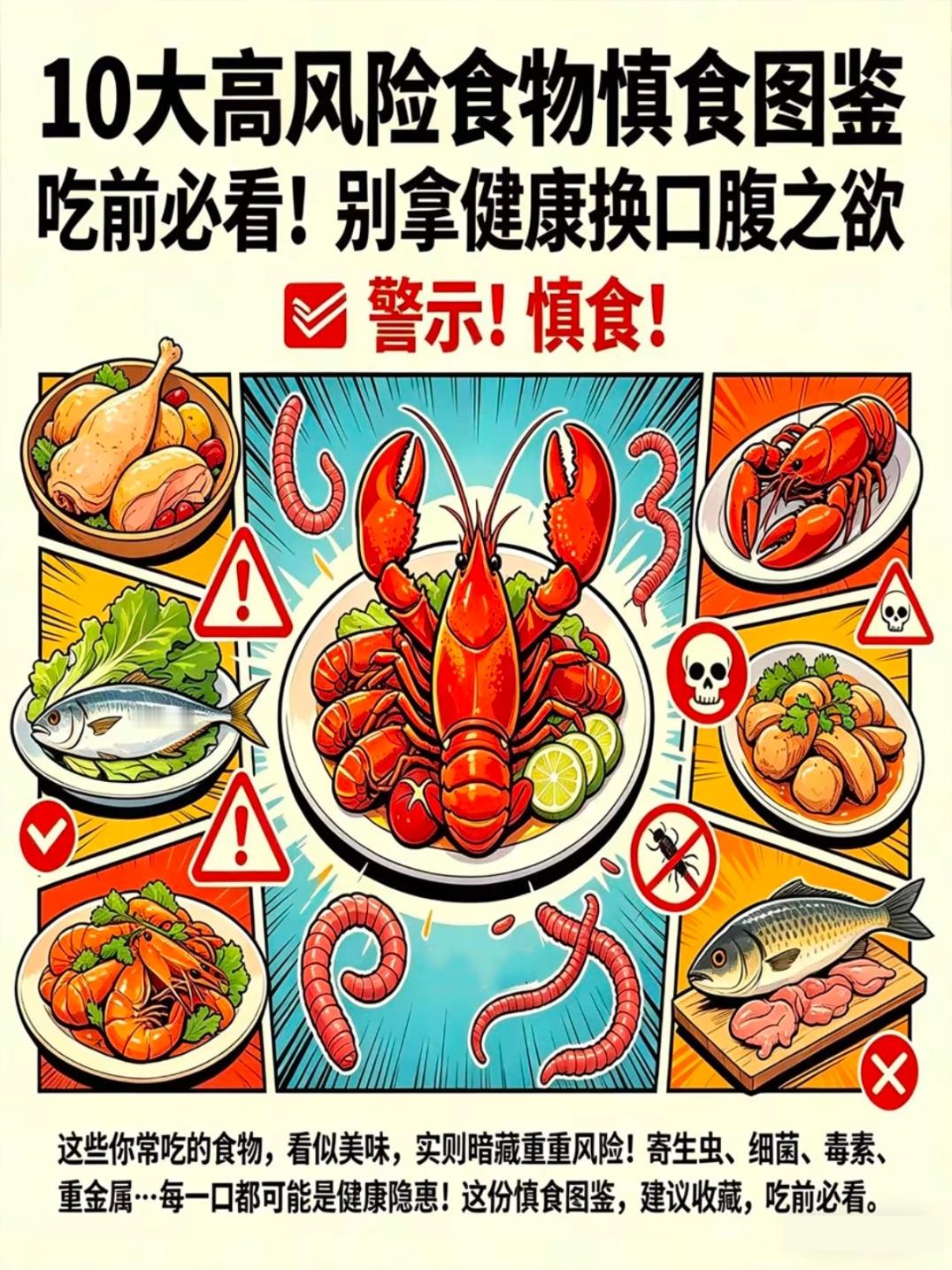 是最脏排行榜不是必吃榜不是，这马上夏天了，最脏榜上的十种食物大多数都是夏天必吃的