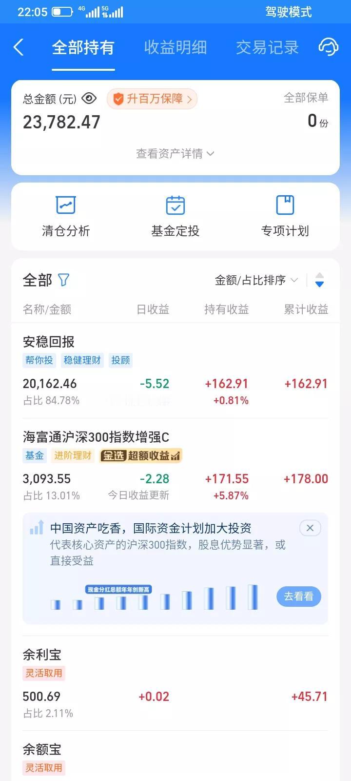 2025.07.30，支付宝稳健理财帮你投本金2万，今天亏损5.52元，进阶理财