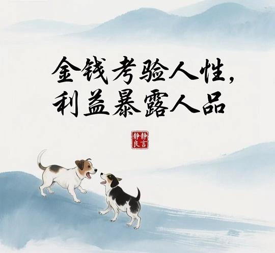 人品与金钱：交往天平的两端

深夜友人相聚，话题偶然滑入这个古老的辩题。酒杯在手