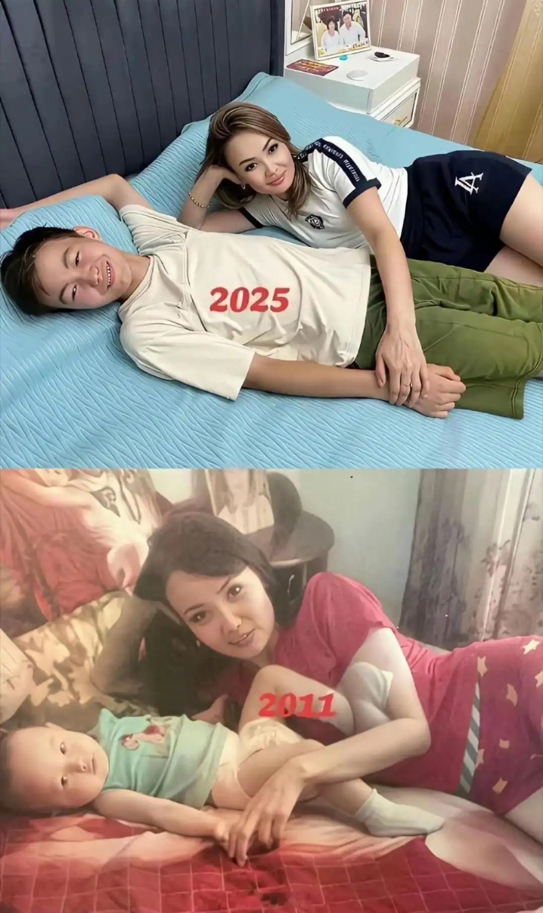 十四年后的母子俩，惊呆了！ ​​​