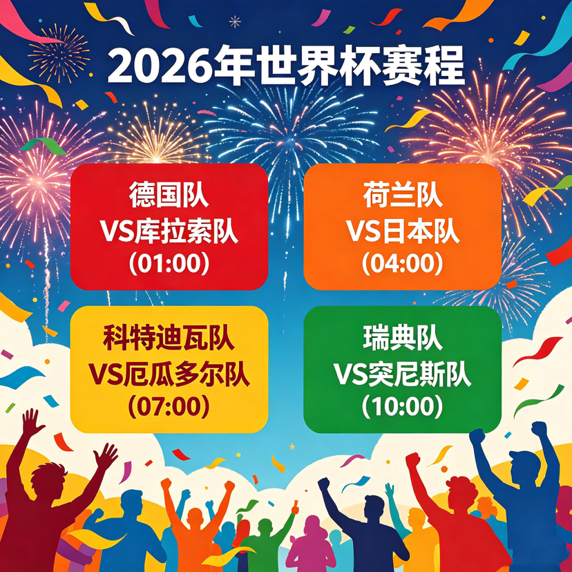 从欧洲豪门到非洲南美劲旅，明日世界杯四场对决谁能突围？世界杯 01:00 德国v