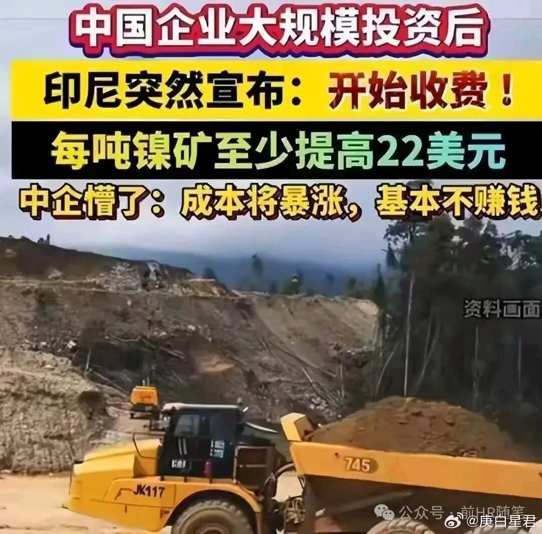 印尼教训，我们既是投资国，也是工业国印尼教训，我们既是投资国，也是工业国！印尼在