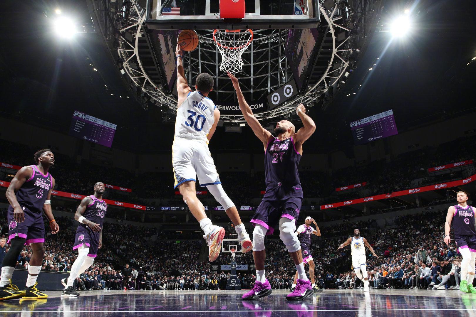 今日精彩图集📸勇士战胜森林狼