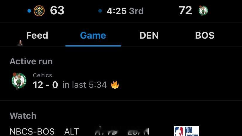 领先9分！12-0进攻高潮🔥掘金vs凯尔特人