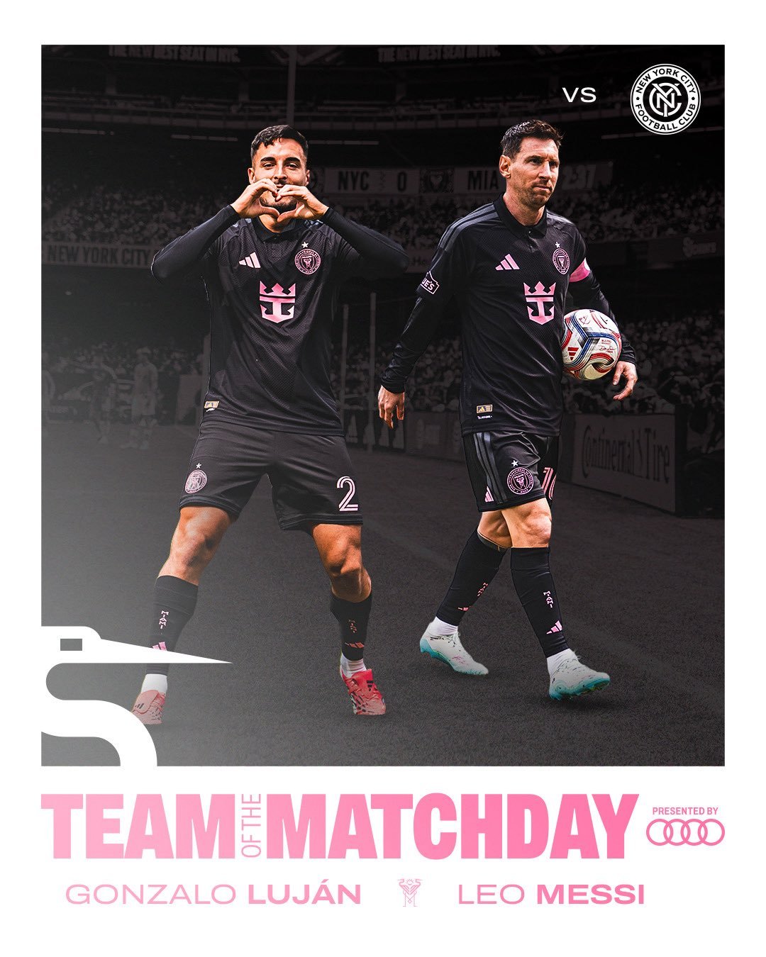 官方｜关键先生💫梅西和卢汉入选MLS比赛日最佳阵容迈阿密国际队长莱昂内尔·梅西