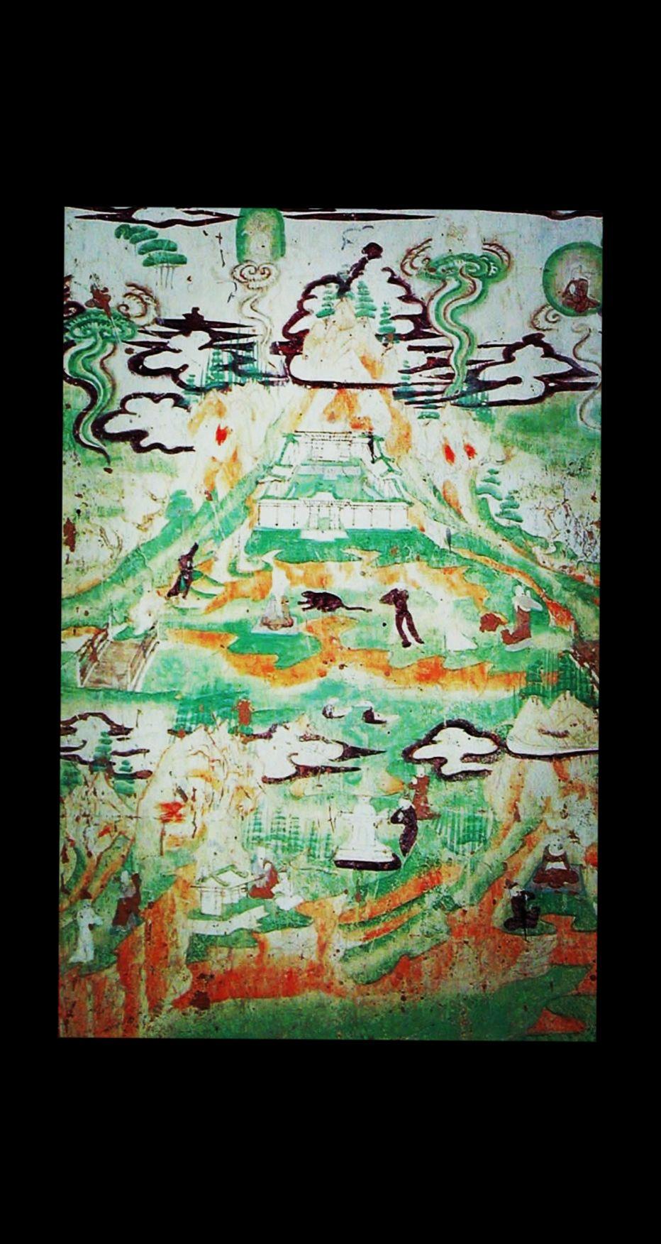 莫高窟宋代壁画之。《品味宋朝水墨画之美》
 宋朝，一个文化艺术高度繁荣的时代，水墨画在这一时期达到了前所未有的高峰。
 宋朝的水墨画有着独特的风格特点，这与当时的历史背景紧密相关。宋朝社会相对稳定，经济繁荣，为艺术的发展提供了肥沃的土壤。在这个时期，画家们注重对自然的观察和感悟，追求一种质朴、淡雅的审美情趣。
 从构图上看，宋朝水墨画常常展现出巧妙的布局。画家们善于运用虚实相生、疏密有致的手法，使画面达到一种平衡而又充满变化的视觉效果。例如范宽的《溪山行旅图》，山峰巍峨耸立，占据画面主体，而下方的行旅则点缀