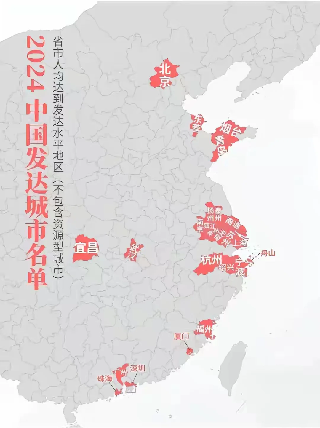 2024年我国发达城市，哪些最让你觉得诧异