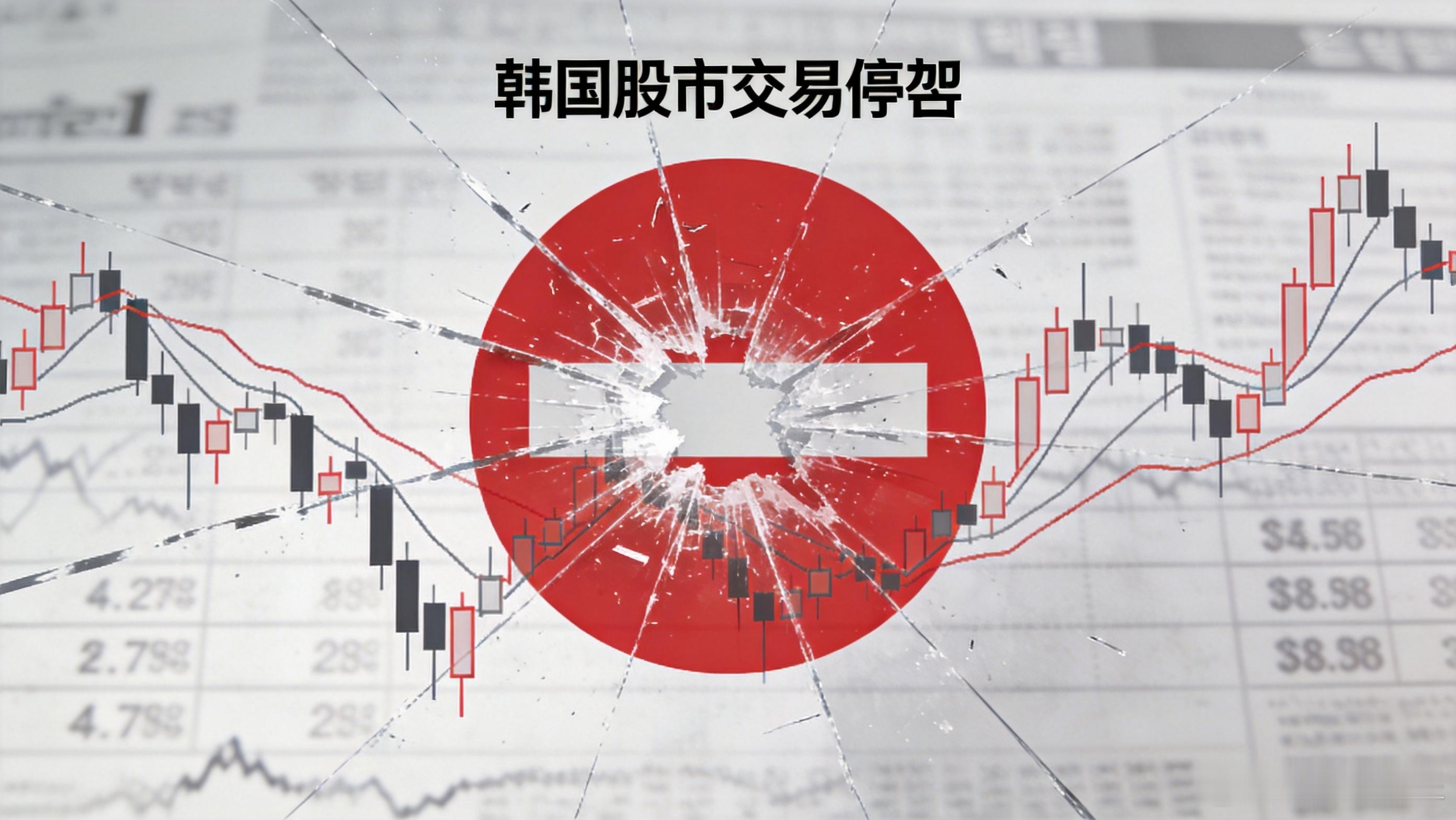 韩国股市触发交易暂停机制看看韩国股市的领跌主力：三星、SK海力士、现代汽车，全是