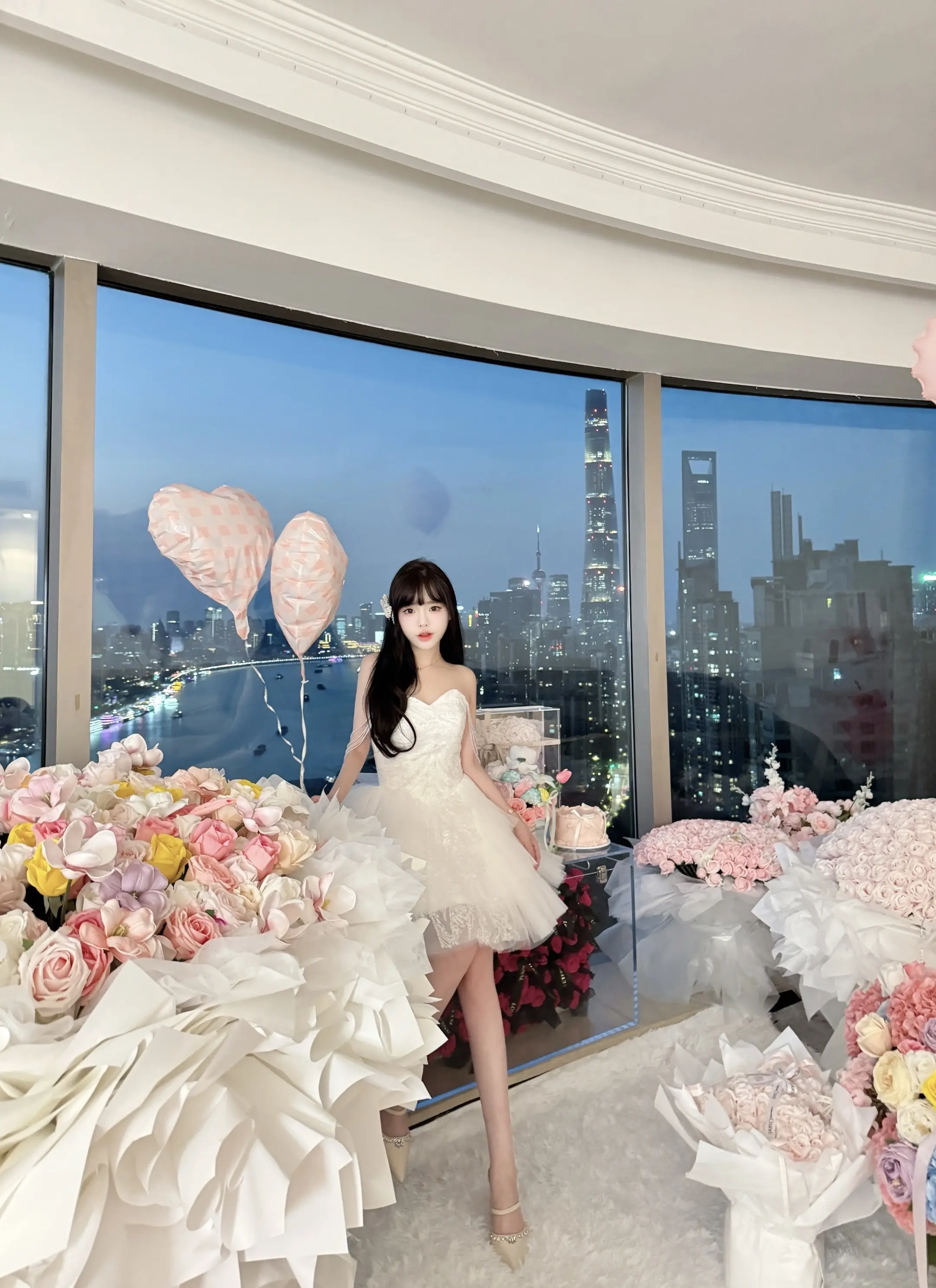 上海一线江景生日拍照