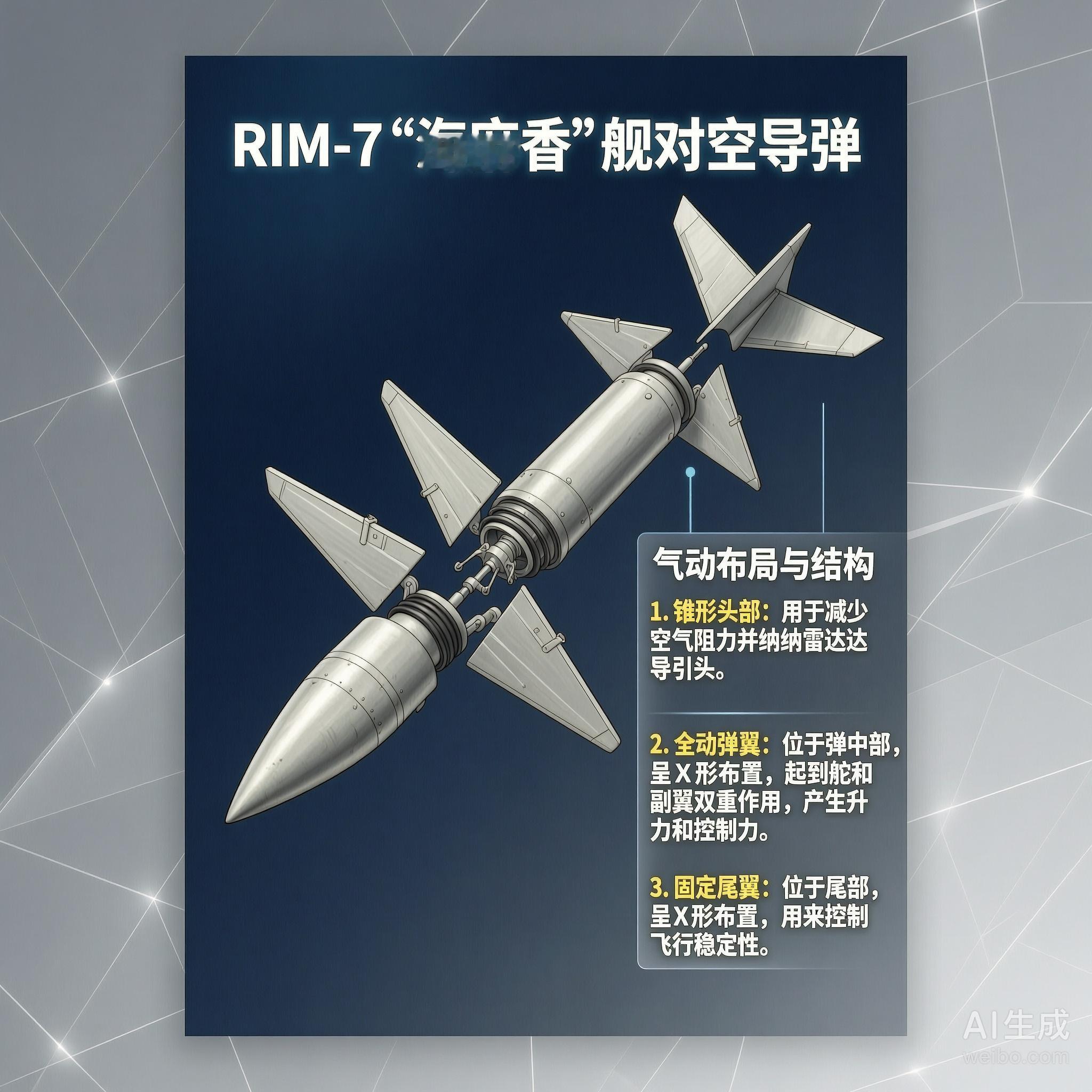 军事ai新视野 美国RIM-7“海麻雀”舰对空导弹RIM-7“海麻雀”（Sea 