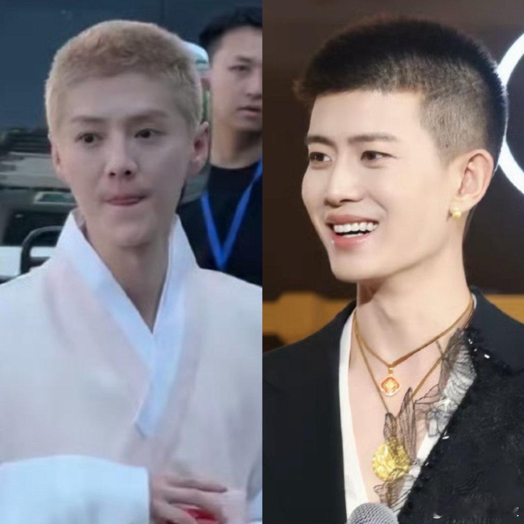 鹿晗撞脸任嘉伦鹿晗撞脸任嘉伦鹿晗任嘉伦寸头鹿晗这就是京圈佛子吗