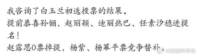 白玉兰入围名单5月中下旬揭晓白玉兰入围名单5月中下旬公布 白玉兰入围名单5月中下