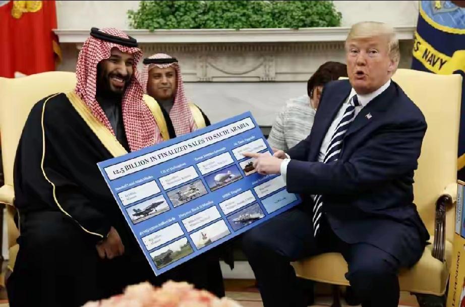 特朗普亲口说，沙特王储萨德曼想“亲他的屁股”，这样羞辱性的言论出自特朗普之口，3