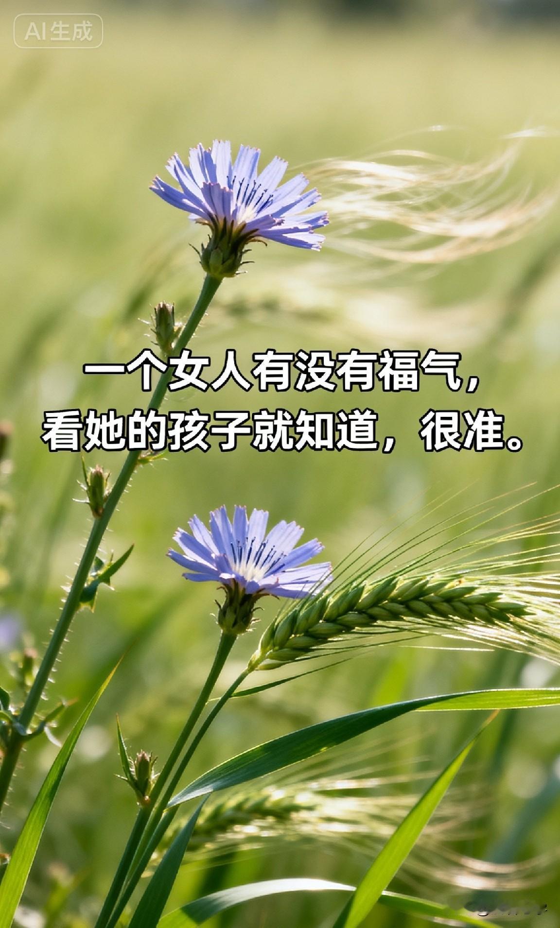 一个女人有没有福气，看她的孩子就知道，很准。

你一定见过这样的母亲——日子不算