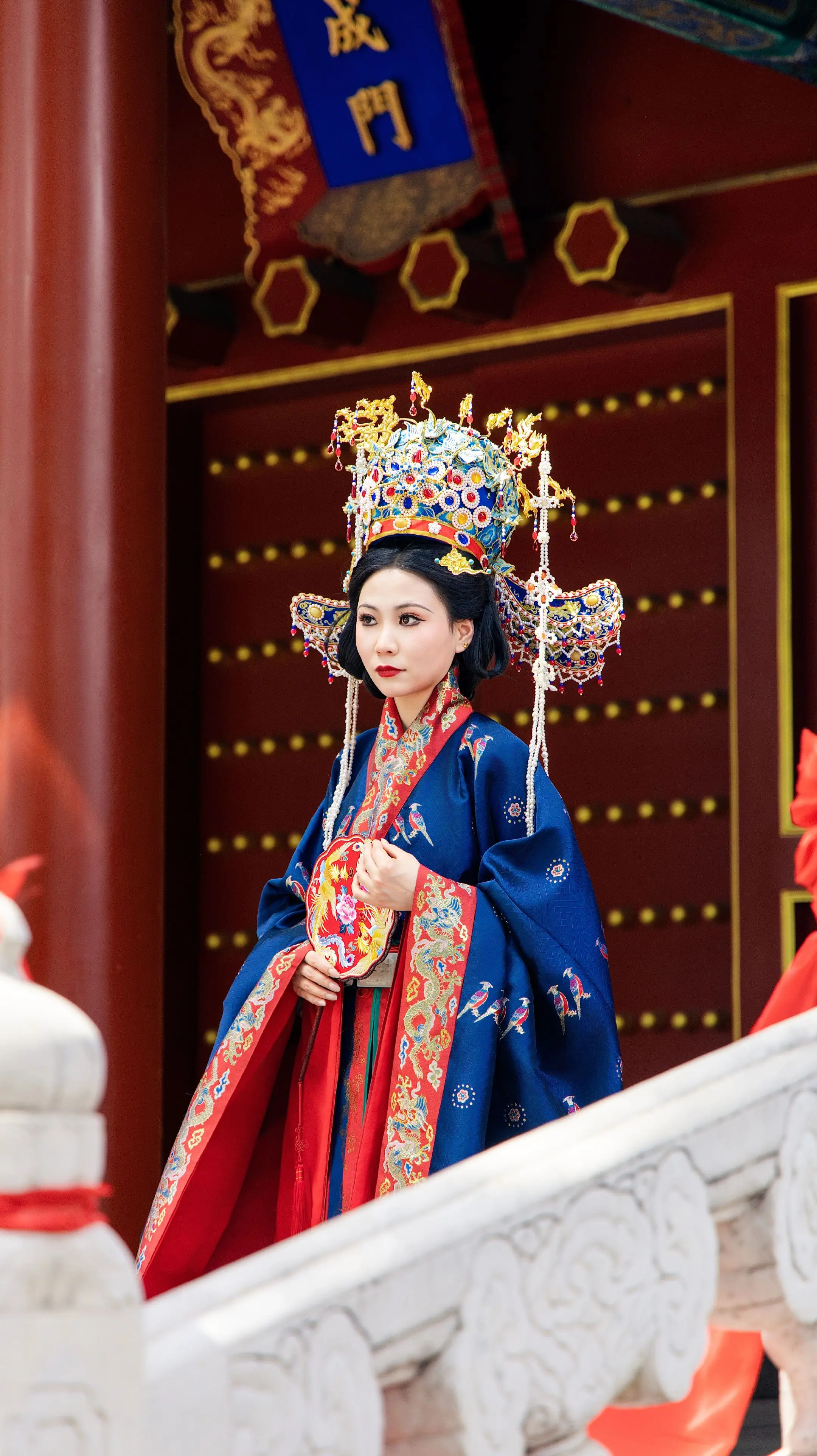 鸾凤和鸣 龙凤呈祥|请横屏观看 明制汉婚。📷：  💄： 郭郭 娜娜...