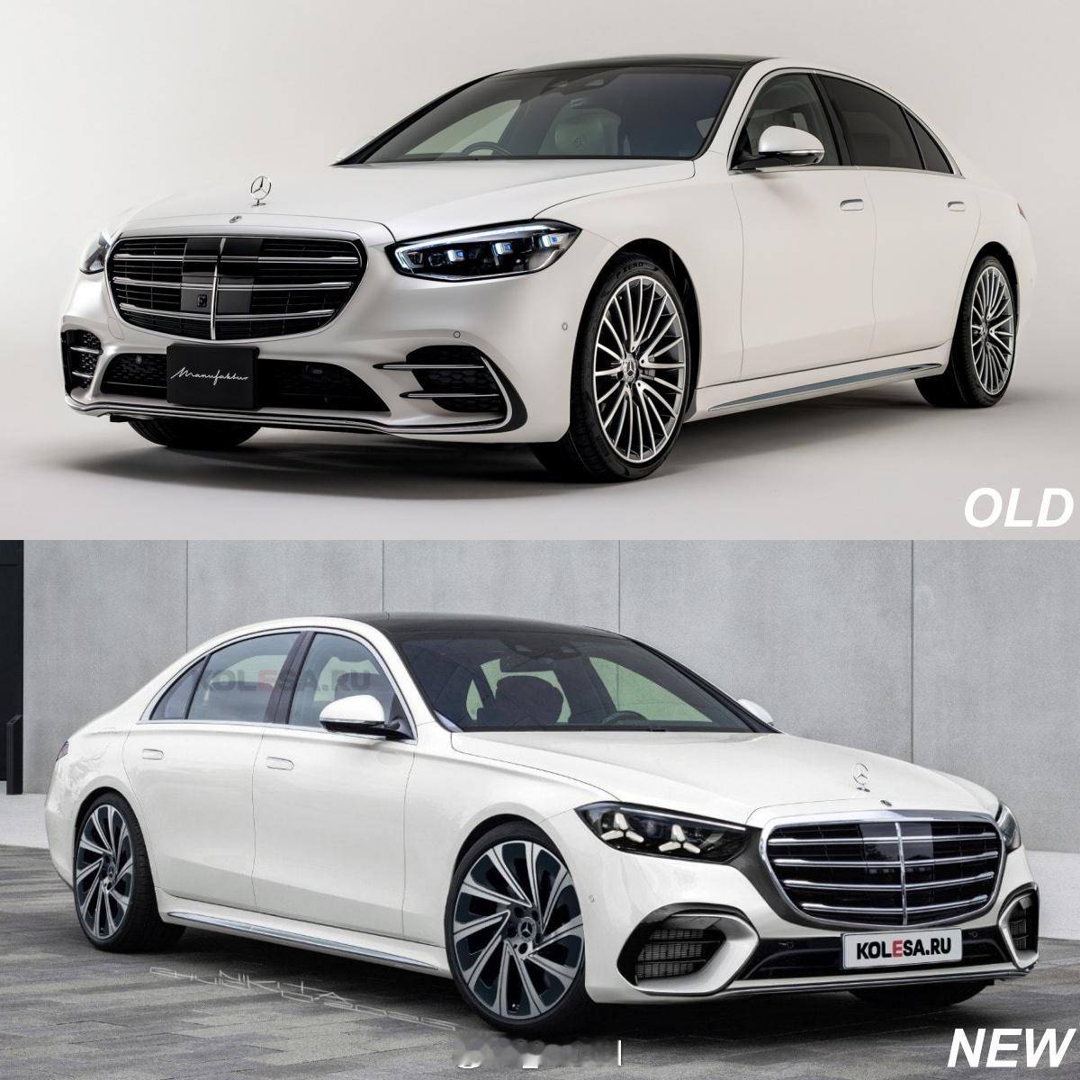 改款奔驰S级官方预告图 改款奔驰S级定档1月29日全球首发， 据悉本次为史上最大