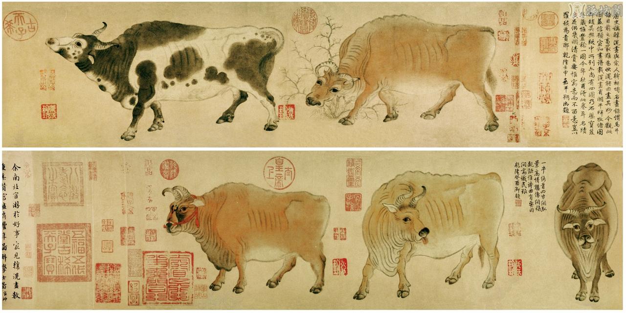 1977年，一个风雪初停的冬日早晨，《五牛图》悄无声息地躺进故宫文物修复厂。一层