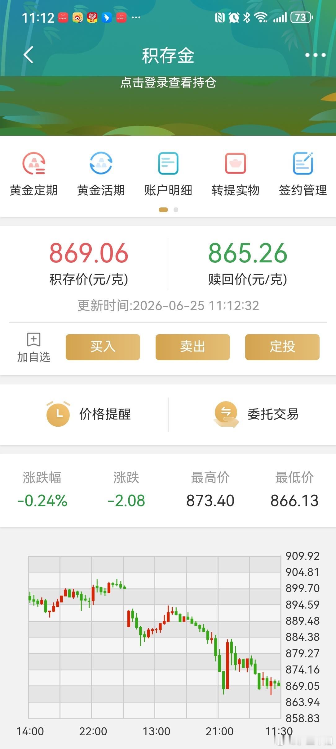 咳咳咳，869了！敢不敢跌到500，让大家都上车金饰能不能使劲儿跌啊？大家打算跌