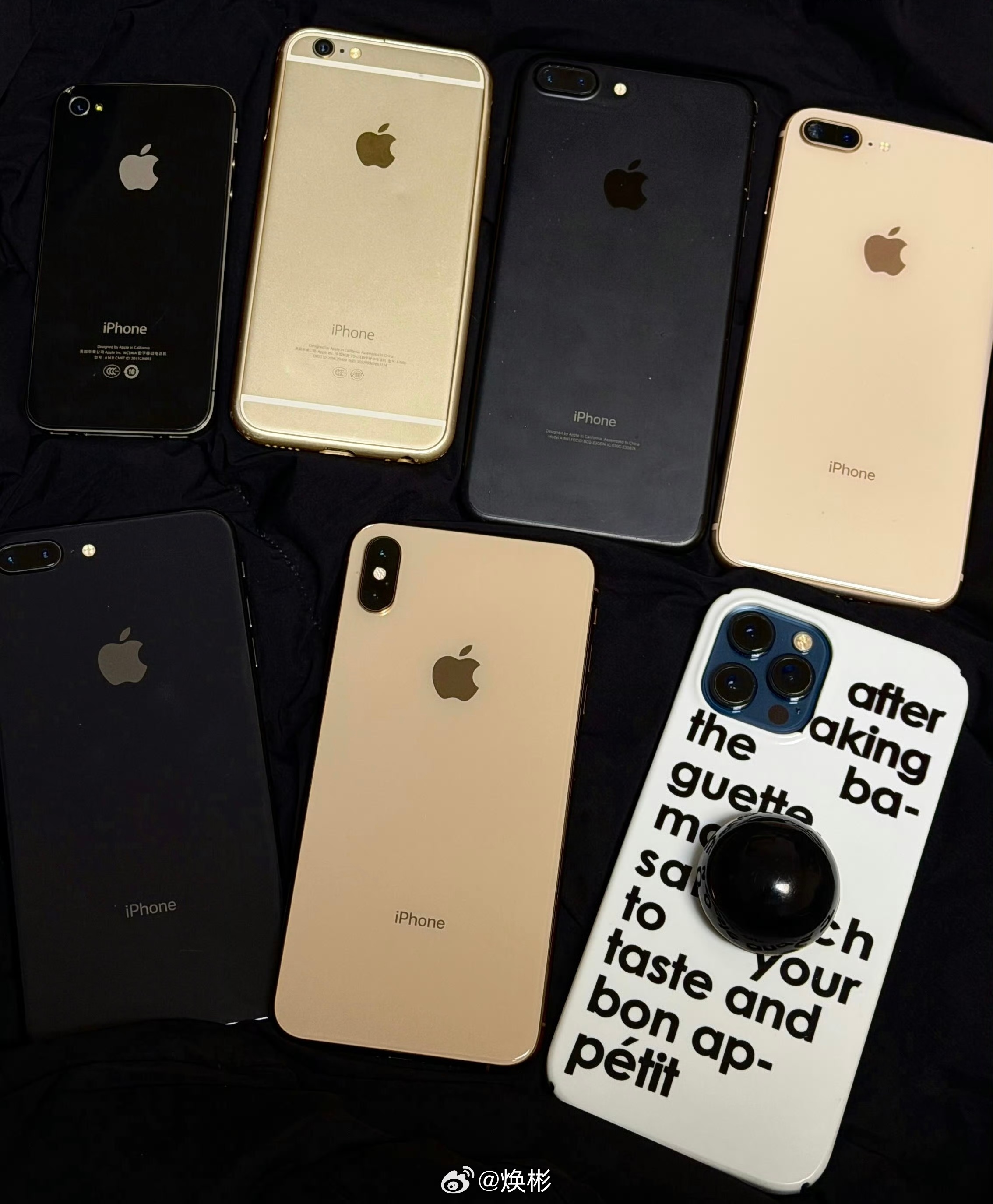 很多好看的小姐姐和知名网友大彬子一样都是风向标，手上都有大量的旧款iPhone，