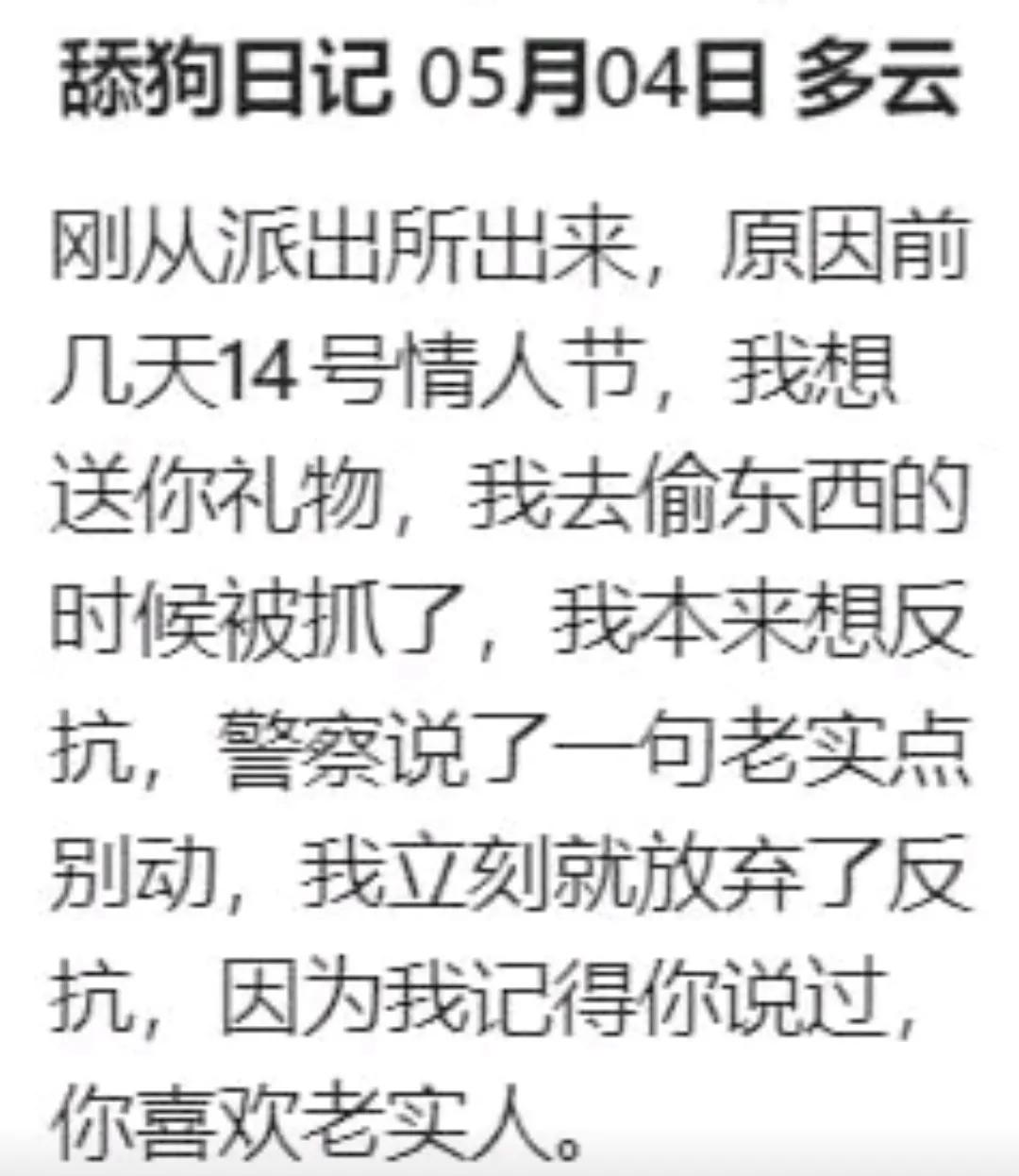 舔狗日记