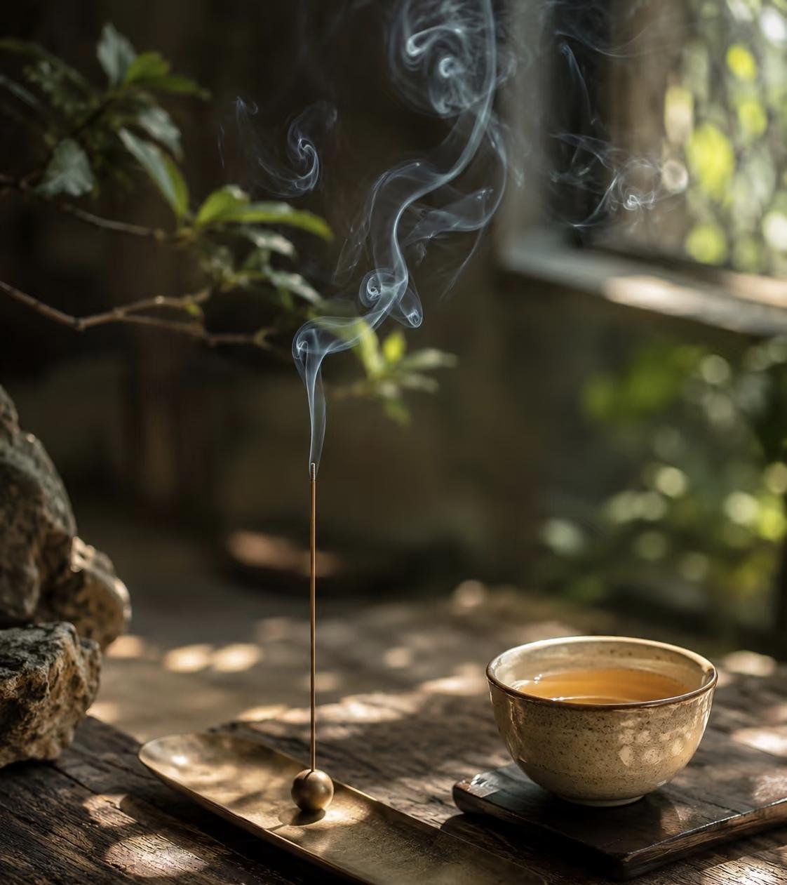 《夏日午后》
避炎枕畔午荫凉，竹影徐移过短廊。
蝉曳残声穿远树，风分烈气入虚堂。